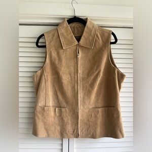 Brandon Thomas Light Tan Sleeveless Vest